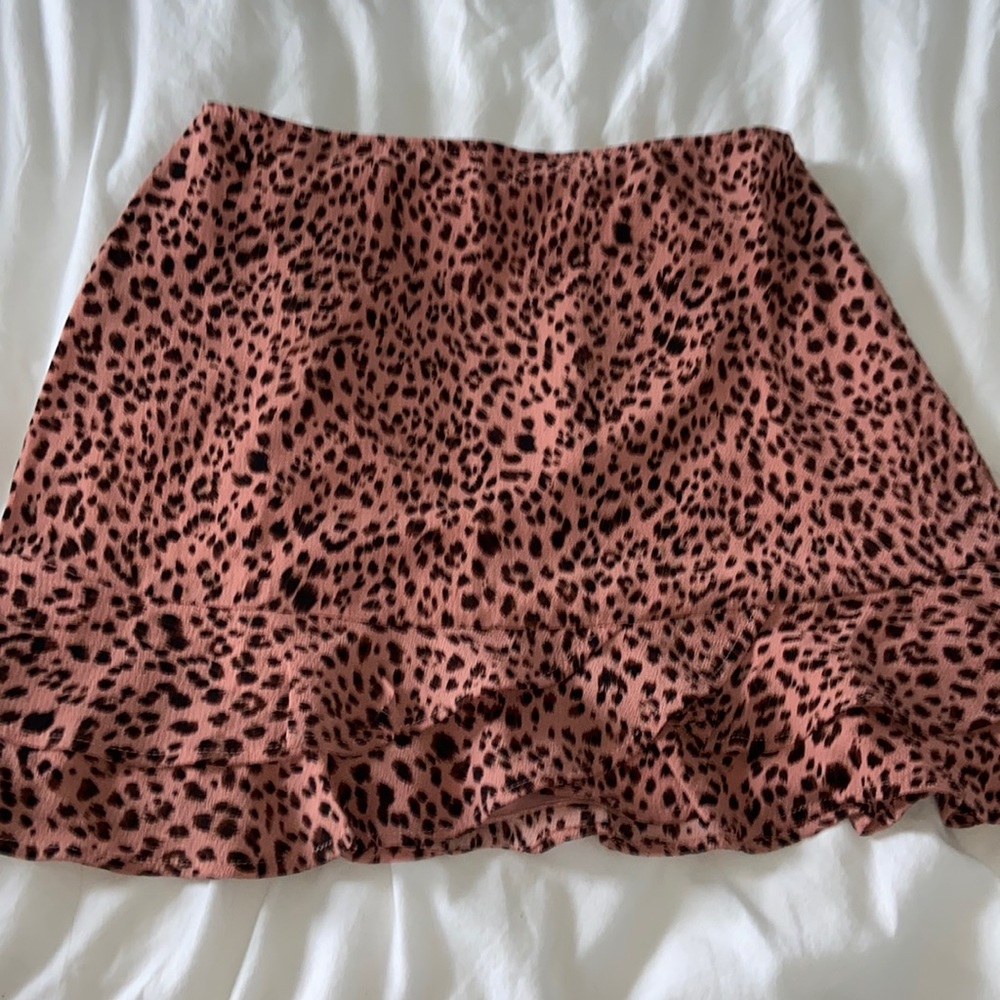 Cheetah skirt pink